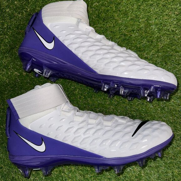 Nike Force Savage Pro 2 PE Football Cleats White Purple BV3969-100 Men\'s 16 NEW main image 3